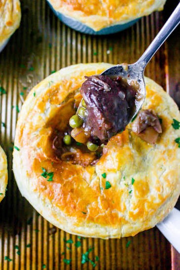 Beef Bourguignon & Mash Pie